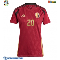 Fotballdrakt Dame Belgia Lois Openda #20 Hjemmedrakt EM 2024 Kortermet